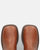 RYOKO - botines marrones con tachuelas y tiras