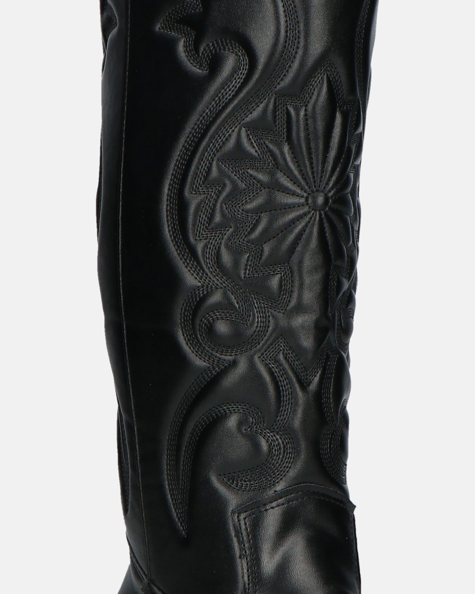 MIYA - botas camperos con diseños negros y cremallera lateral