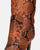 CAROLINE - bota de tacón en pitón marrón claro