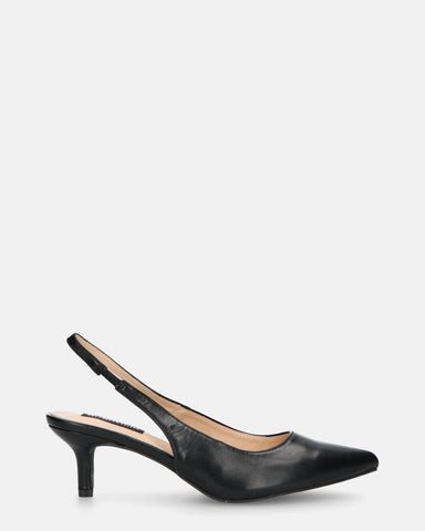 BEVERLIE - zapatos de tacón de ecopiel negro
