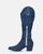 ELLEN - botas altas camperas en denim azul con pedrería