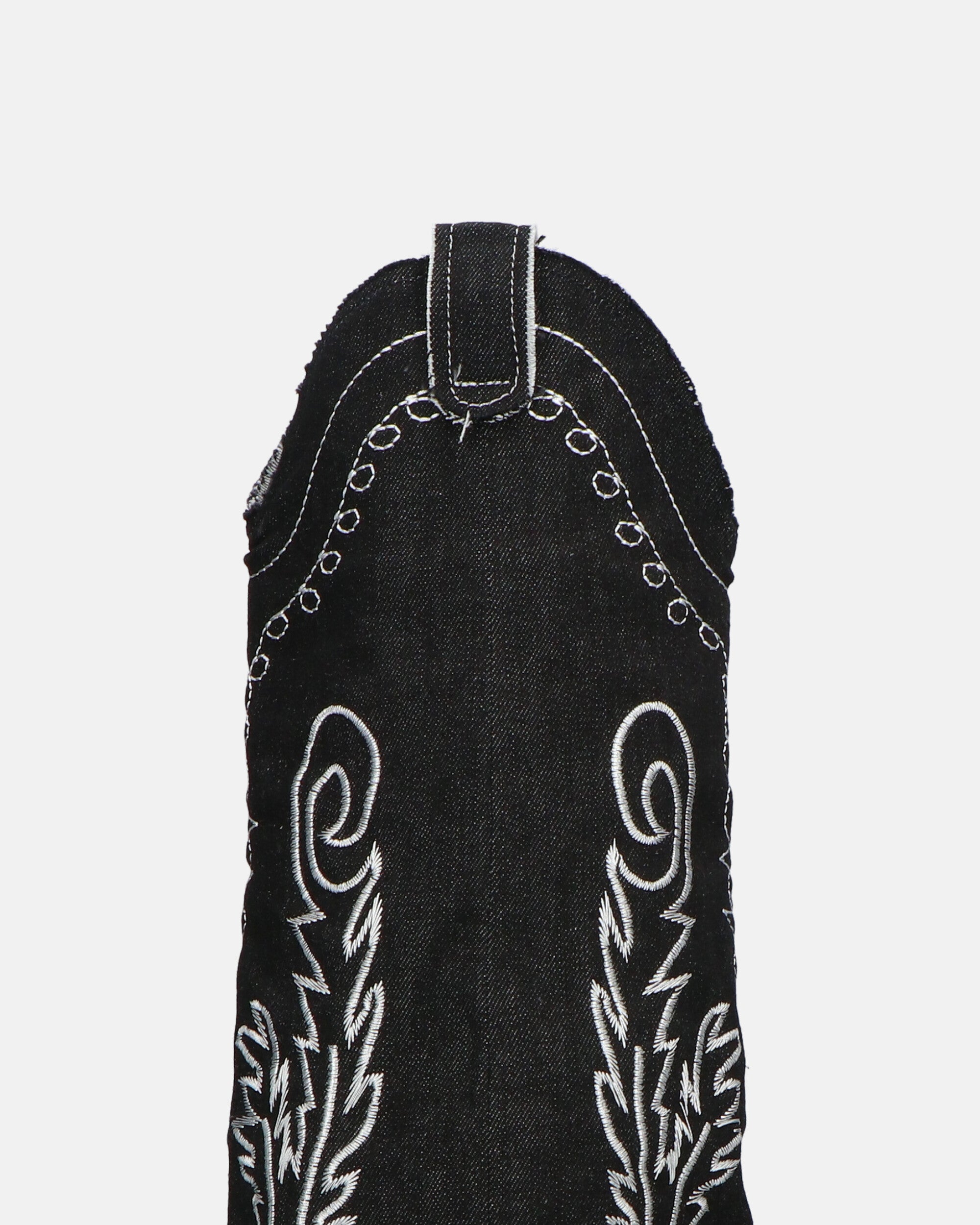 FRANCYS - botas altas camper en tejido denim negro