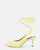 IOLE - zapato tacón stiletto lycra amarillo