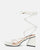 MELISA - sandalias con cordones en ecopiel blanca
