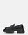 MARIKA - zapatos planos tipo mocasín con plataforma negro
