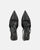NIEVES - zapatos destalonados negros con tacón gatito
