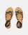 NINA - sandalias planas con tira y bandas negras