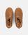 SHIGE - pantuflas de plataforma marron con bordado