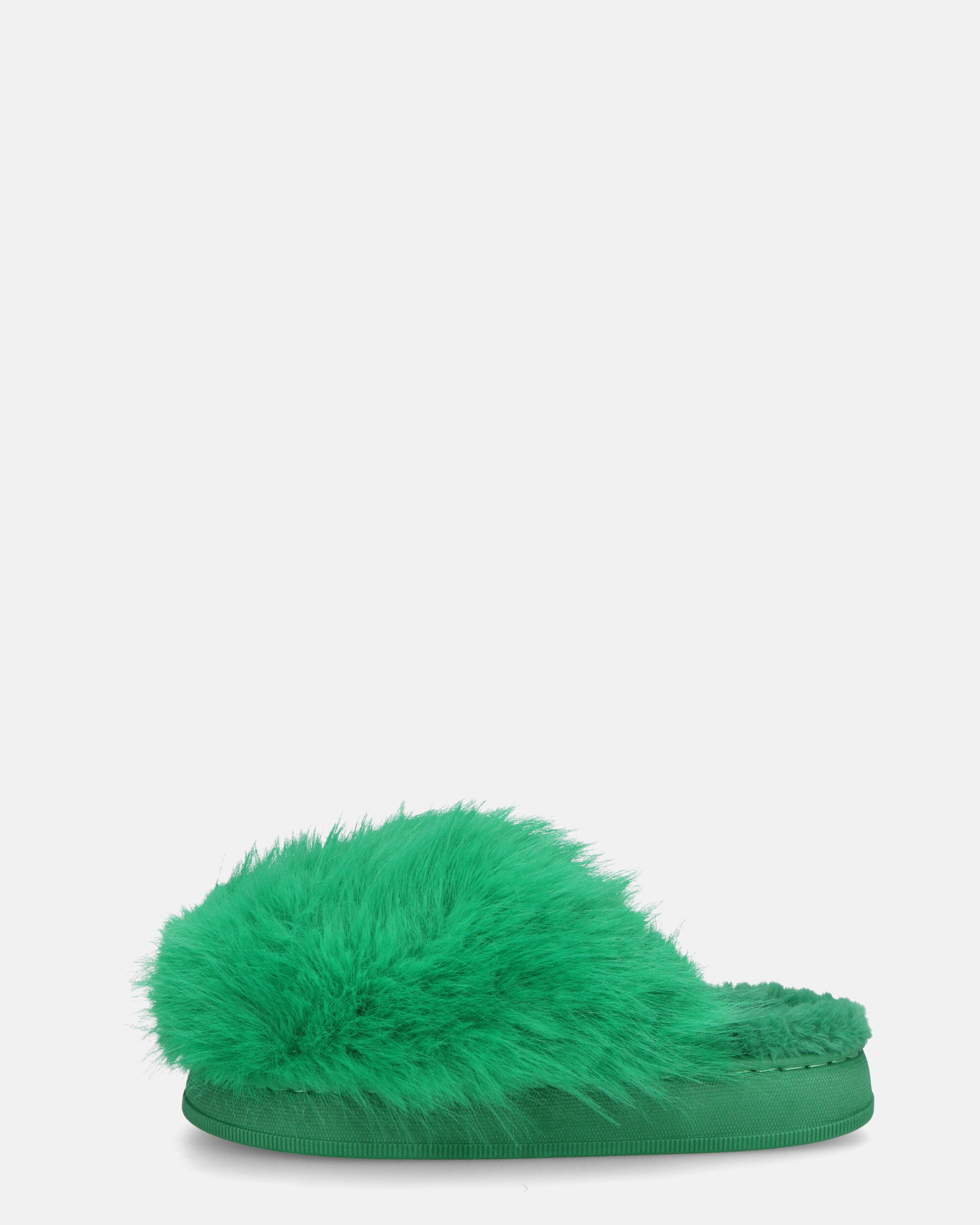 STAFFI - pantuflas de pelo verde