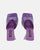 BUKET - sandalias de tacón en color violeta cocodrilo