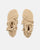 IRYNA - sandalias bajas beige de cuerda trenzada