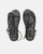 LACEY - sandalias de dedo planas negras con cordones