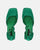 VIDA - zapatos con tacón cuadrado en raso verde