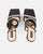BIRGIT - sandalias de satin negra con pedrería