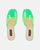 FIAMMA - sandalia de tacón en perspex verde con suela de PU