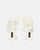 REMY - sandalias con tacón alto y pulsera en ecopiel blanca
