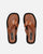 MONIA - sandalias de dedo marrones con plataforma de ante