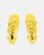 SAMOA - sandalias amarillas de lycra con tacón alto y cordones