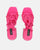 LORINA - sandalias rosa de lycra con tacón y plataforma