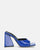 MILEY - sandalias azules en glassy con tacón cuadrado