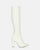 KSENIA - botas altas en cocodrilo blanco