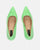 PORSHA - decollete en glassy verde con tacón de aguja