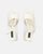 TOMI - sandalias blancas con cordones y tacón cuadrado