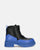 CHRISTIANE - zapatos cremallera PU azul