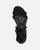 YANNA - sandalias planas con cordones en ante negro