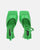KUBRA - sandalias con correa en ecopiel verde