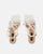 MARISOL - sandalias blancas de tacón con cordones