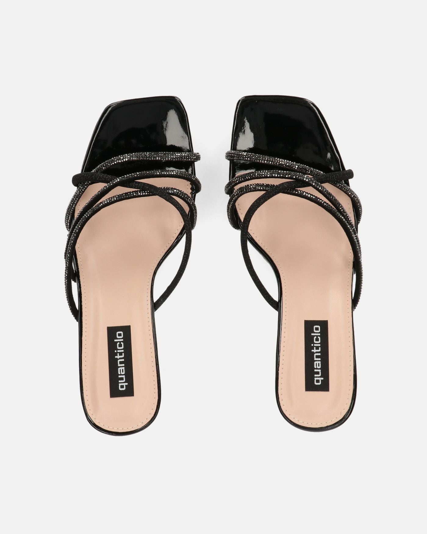 EVANTHI - zapatos de tacón en glitter negro