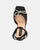 INNA - zapatos de lycra negra con lazo de pedrería