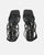 TIARA - sandalias negras de ecopiel con cordones