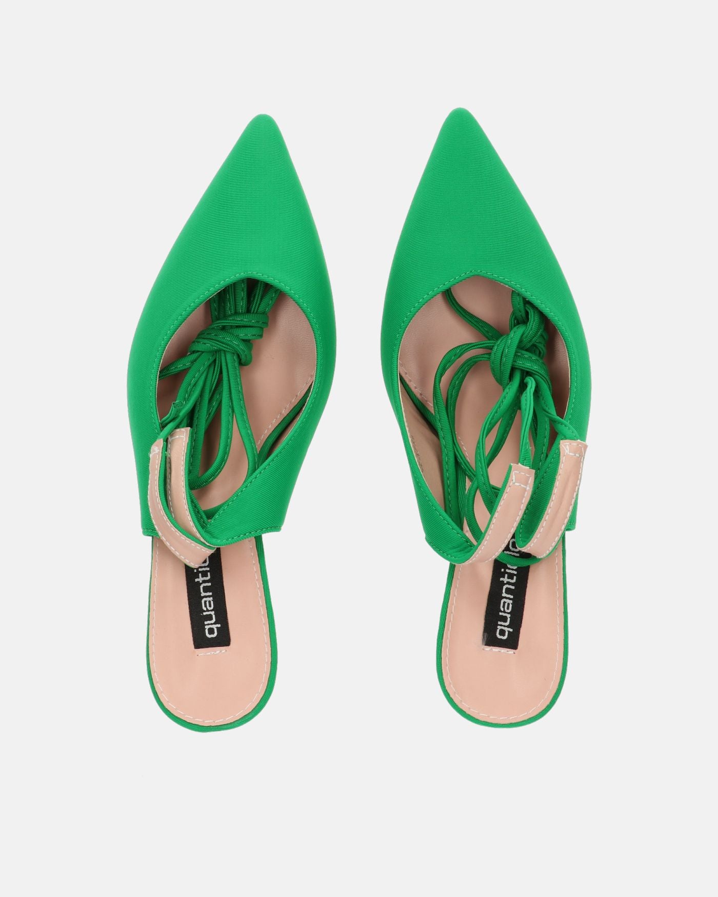 IOLE - zapato tacón stiletto lycra verde