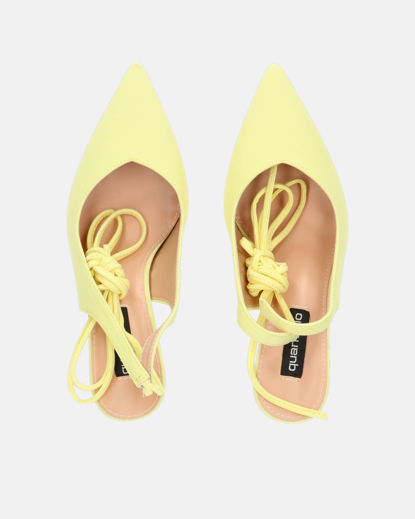 IOLE - zapato tacón stiletto lycra amarillo