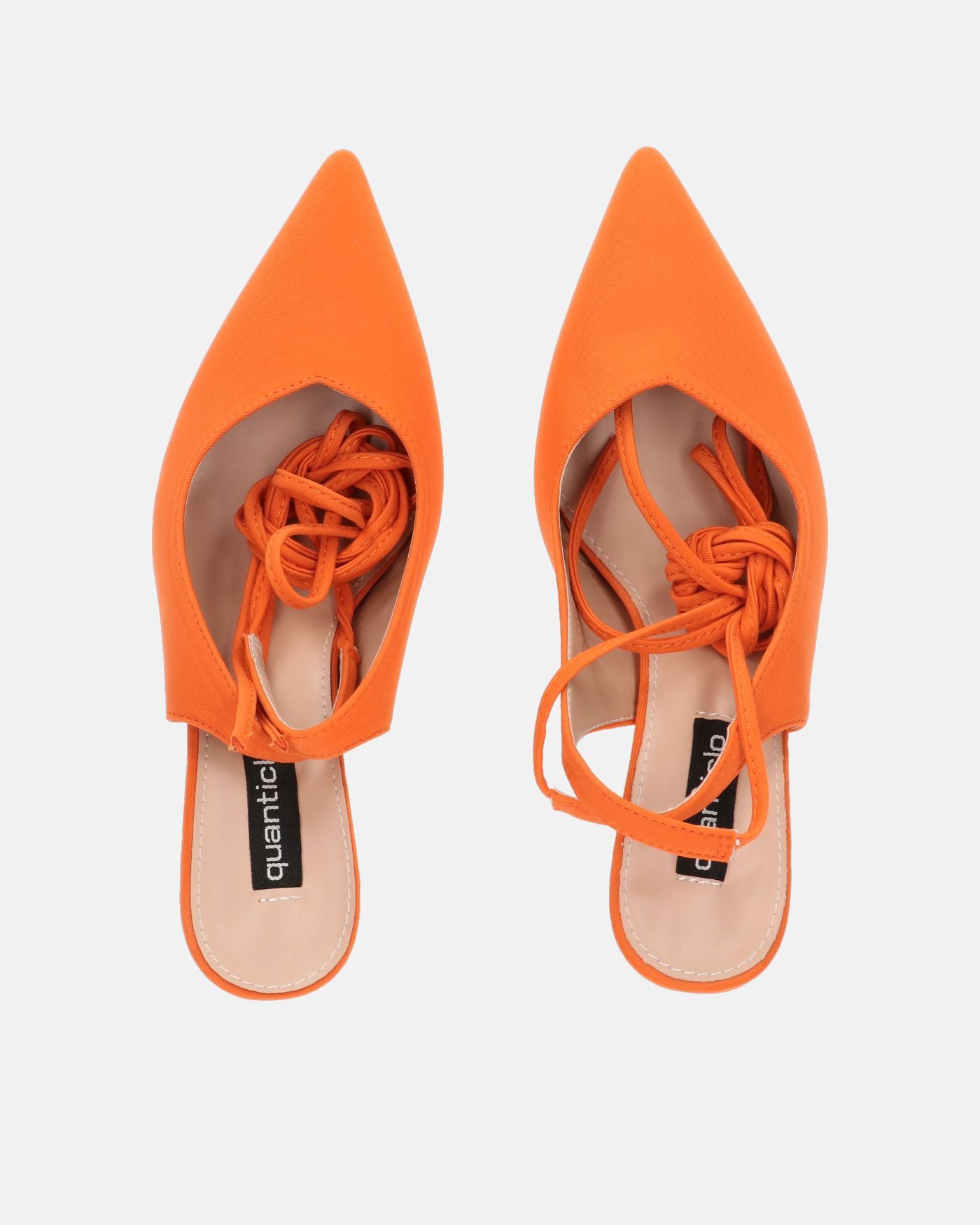 IOLE - zapato tacón stiletto lycra naranja