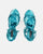 HEATHER - sandalias de plataforma en glassy azul con tacón alto