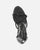 ALISIA - sandalias de tacón en cuero negro con adornos