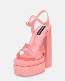 SOAVE - zapatos rosa de lycra con tacón