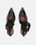 BRYGIDA - sandalias con cordones negros con tachuelas