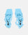 SAMOA - sandalias azules de lycra con tacón alto y cordones