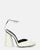 MAYBELLE - sandalias glassy blanco con tacón cilíndrico