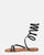 SIENNA - sandalias con suela marrón y espiral negra