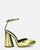 MAYBELLE - sandalias en glassy dorado con tacón cilíndrico