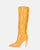  LOLY - bota de tacón de glassy naranja