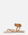 SABA - sandalias planas con cordones en beige