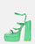 TEXA - sandalias con tira y tacón alto en verde
