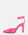 LUDWIKA - zapatos con tacón y correa en glassy rosa 