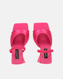 EMMI - sandalias rosa de tacón con elástico